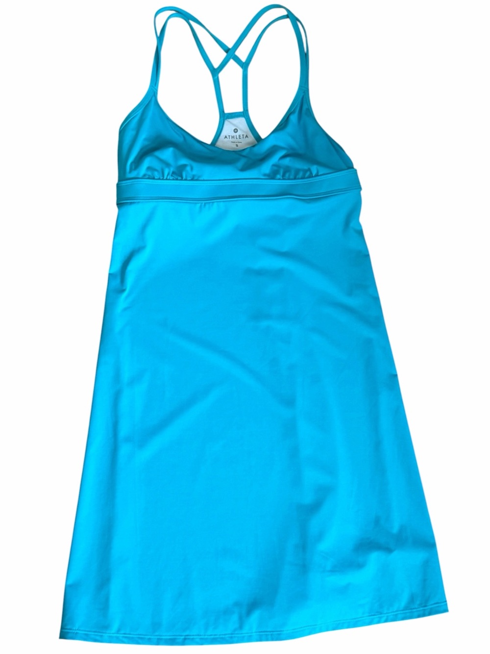 Athleta Turquoise Strappy Performance Tank